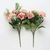 Vivars Home Artificial Rose Flowers Bunch(Without Vase Pot) (13 inch)