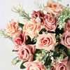 Vivars Home Artificial Rose Flowers Bunch(Without Vase Pot) (13 inch)