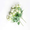 Vivars Home Artificial White Rose Flowers Bunch (Without Vase Pot) (12 inch)