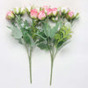 Vivars Home Artificial Rose Flowers Bunch (Without Vase Pot) (12 inch)