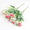 Vivars Home Artificial Rose Flowers Bunch (Without Vase Pot) (12 inch)