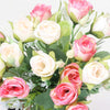 Vivars Home Artificial Rose Flowers Bunch (Without Vase Pot) (12 inch)