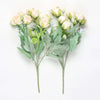 Vivars Home Artificial Rose Flowers Bunch (Without Vase Pot) (13 inch)