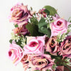 Vivars Home Artificial Rose Flowers Bunch (Without Vase Pot) (12.5 inch)