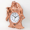 Radha Krishna Designer Wall Clock - Copper Color