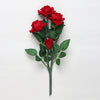 Artificial Red Roses Flowers Bunch (Pot Not Included)