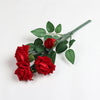 Artificial Red Roses Flowers Bunch (Pot Not Included)