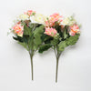 Artificial Rose Flowers Bunch (Without Vase Pot) (13 inch)