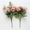 Artificial Rose Flowers Bunch(Without Vase Pot) (13 inch)