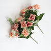 Artificial Rose Flowers Bunch(Without Vase Pot) (13 inch)