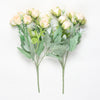 Artificial Rose Flowers Bunch (Without Vase Pot) (13 inch)