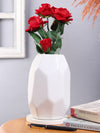 Artificial Red Roses Flowers Bunch (Pot Not Included)