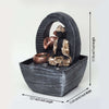 Vivars Home Lord Buddha Tabletop Water Fountain with LED Light