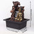 Vivars Home Lord Buddha Water Fountain with LED Light -Antique Gold
