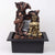 Vivars Home Lord Buddha Water Fountain with LED Light -Antique Gold