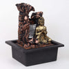 Vivars Home Lord Buddha Water Fountain with LED Light -Antique Gold