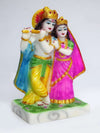 Vivars Home Marble Dust Radha Krishna Statue