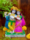 Vivars Home Marble Dust Radha Krishna Statue