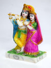 Vivars Home Marble Dust Radha Krishna Statue