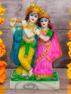 Vivars Home Marble Dust Radha Krishna Statue