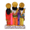 Vivars Home Marble Lord Ram Darbar Statue With Sita and Hanuman