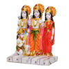 Vivars Home Marble Lord Ram Darbar Statue With Sita and Hanuman