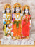 Vivars Home Marble Lord Ram Darbar Statue With Sita and Hanuman