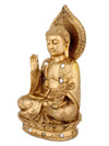 Vivars Home Decorative Buddha Statue Blessing (Gold)