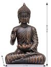 Vivars Home Lord Buddha in Meditation Statue (Copper)