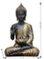 Buddha in Meditation Statue (Black-Gold)