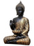 Buddha in Meditation Statue (Black-Gold)