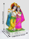 Vivars Home Marble Dust Radha Krishna Statue