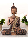Vivars Home Lord Buddha Statue Blessing (Antique Copper)