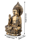 Vivars Home Lord Buddha Statue Blessing (Antique Gold)