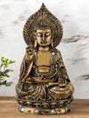 Vivars Home Lord Buddha Statue Blessing (Antique Gold)