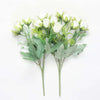 Vivars Home 2 Pcs Artificial Rose Flowers Bunch Decorative (Without Vase Pot) (12 inch)