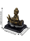Vivars Home Resin Buddha Monk Showpiece for Car Dashboard
