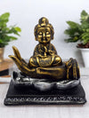 Vivars Home Resin Buddha Monk Showpiece for Car Dashboard