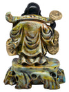 Vivars Home Black Cheerful Laughing Buddha Along with Money Bag for Health