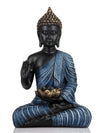 Vivars Home Buddha in Meditation Statue (Denim Blue)