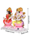 Vivars Home Ganesh Laxmi Marble showpiece Decorative