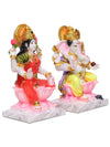 Vivars Home Ganesh Laxmi Marble showpiece Decorative
