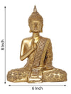 Vivars Home Buddha Statue Blessing Decorative (Gold)