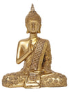 Vivars Home Buddha Statue Blessing Decorative (Gold)