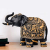 Vivars Home Elephant Sculpture Showpiece - Black Gold