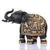 Elephant Sculpture Showpiece - Black Gold