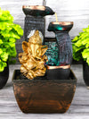 Water Fountain Lord Ganesha Ji with Water Cups and LED Light