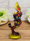Vivars Home Decorative Marble Dust Lord Krishna with Flute Statue Black