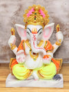 Vivars Home Marble Lord Ganesha Idol