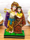 Vivars Home Colorful Radha Krishna Idol